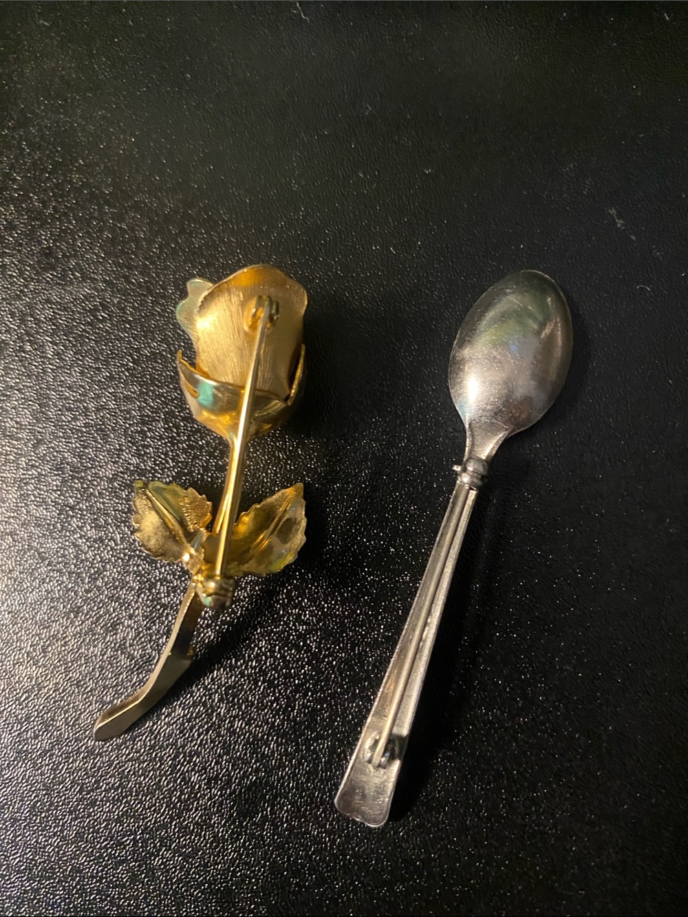 Bundle of 2 Stunning Pins Both Signed  – Vintage